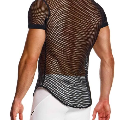 Modus Vivendi Ανδρικό Πουκάμισο Mesh Through Shirt 05441 Βlack