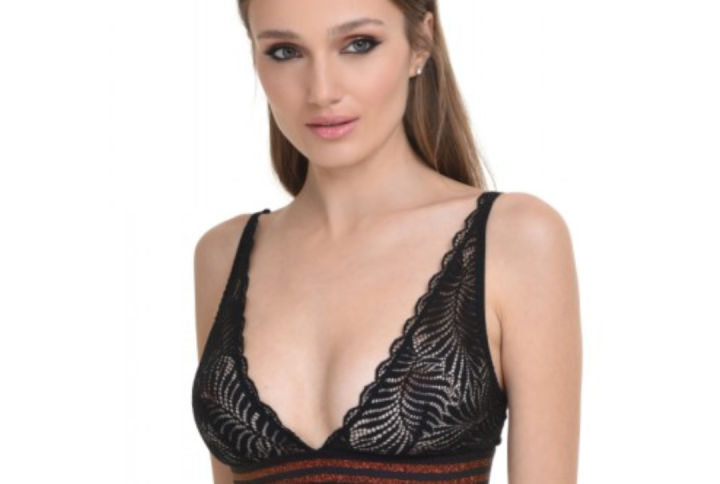 Miss Rosy Bralette Με Δαντέλα Και Απαλό Λάστιχο 9157