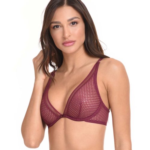 Miss Rosy Σουτιέν Bralette B,C Cup 964 μπορντό