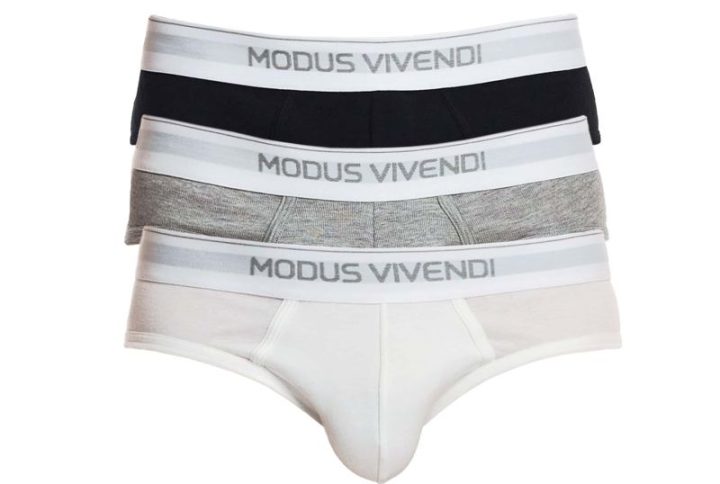 Modus Vivendi Ανδρικά Σλιπ Staple 3-Pack Brief 12411-1 Multi-Classic