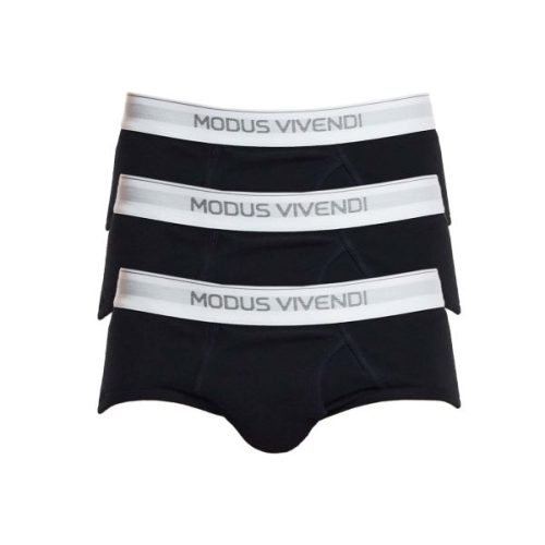 Modus Vivendi Ανδρικά Σλιπ Staple 3-Pack Fly Brief 12412-1 Βlack