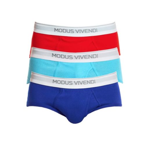 Modus Vivendi Ανδρικά Σλιπ Staple 3-Pack Fly Brief 12412-1 Multi