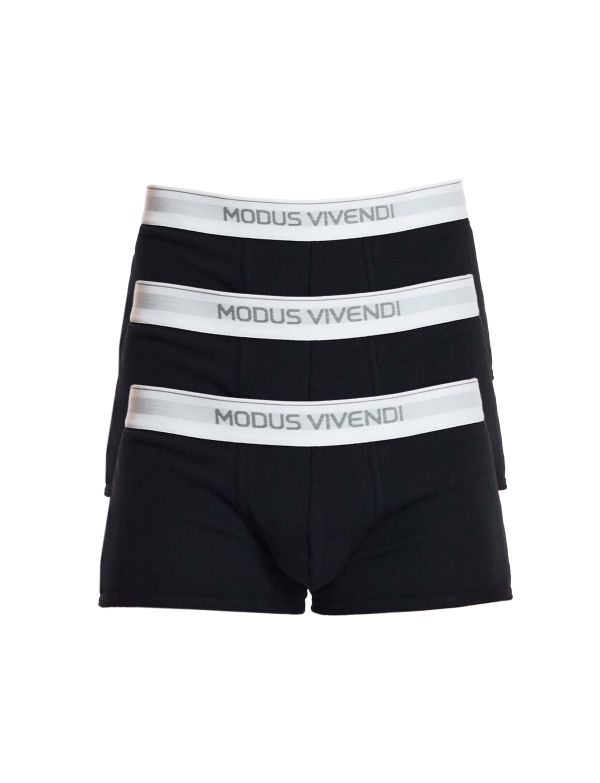 Modus Vivendi Ανδρικά Boxer Staple 3-Pack Boxer 12421-1 Βlack
