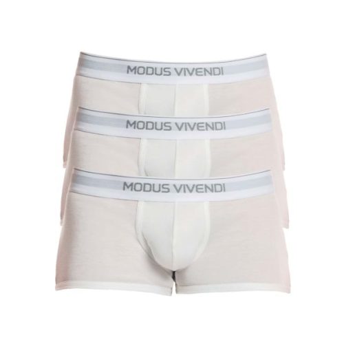 Modus Vivendi Ανδρικά Boxer Staple 3-Pack Boxer 12421-1 White