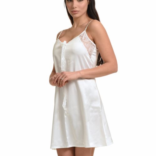 Miss Rosy Σατέν Νυχτικό Bridal Lingerie 5336 Ivory