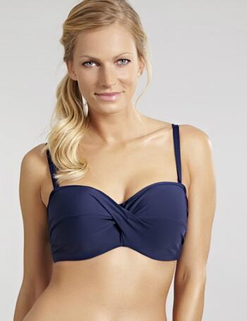 Panache Γυναικείο Μαγιό Bikini Στράπλες Bandeau Anya Riva Μαύρο