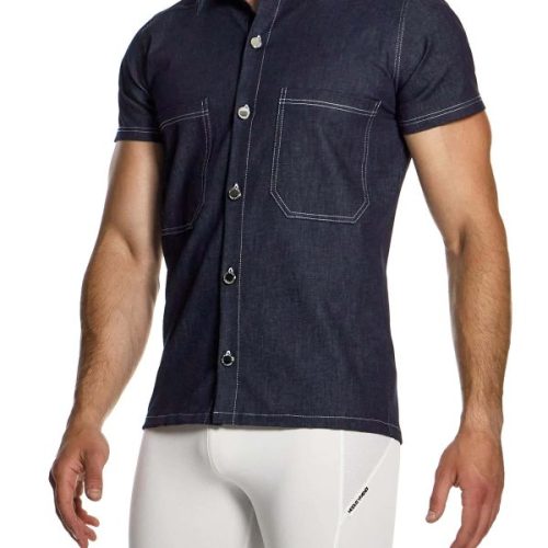 Modus Vivendi Ανδρικό Denim Shirt 11442 Blue