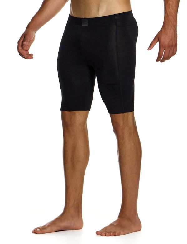 Modus Vivendi Ανδρικό Κολάν Bamboo Biker Shorts 13423 Black