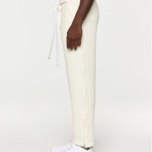Modus Vivendi Ανδρικό Cable Knit Trousers Offwhite