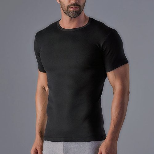 My Wrap Ανδρικές Φανέλες Mε Μανίκι 2Pack Μαύρο