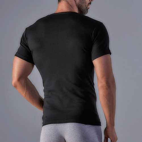 My Wrap Ανδρικές Φανέλες Mε Μανίκι 2Pack Μαύρο
