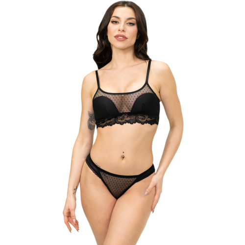 Miss Rosy Bralette Με Δαντέλα Και Ενίσχυση B Cup 9179 Black
