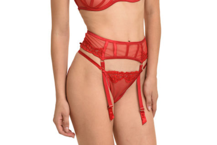 Miss Rosy Γυναικείο String Με Δαντέλα 11144 Red