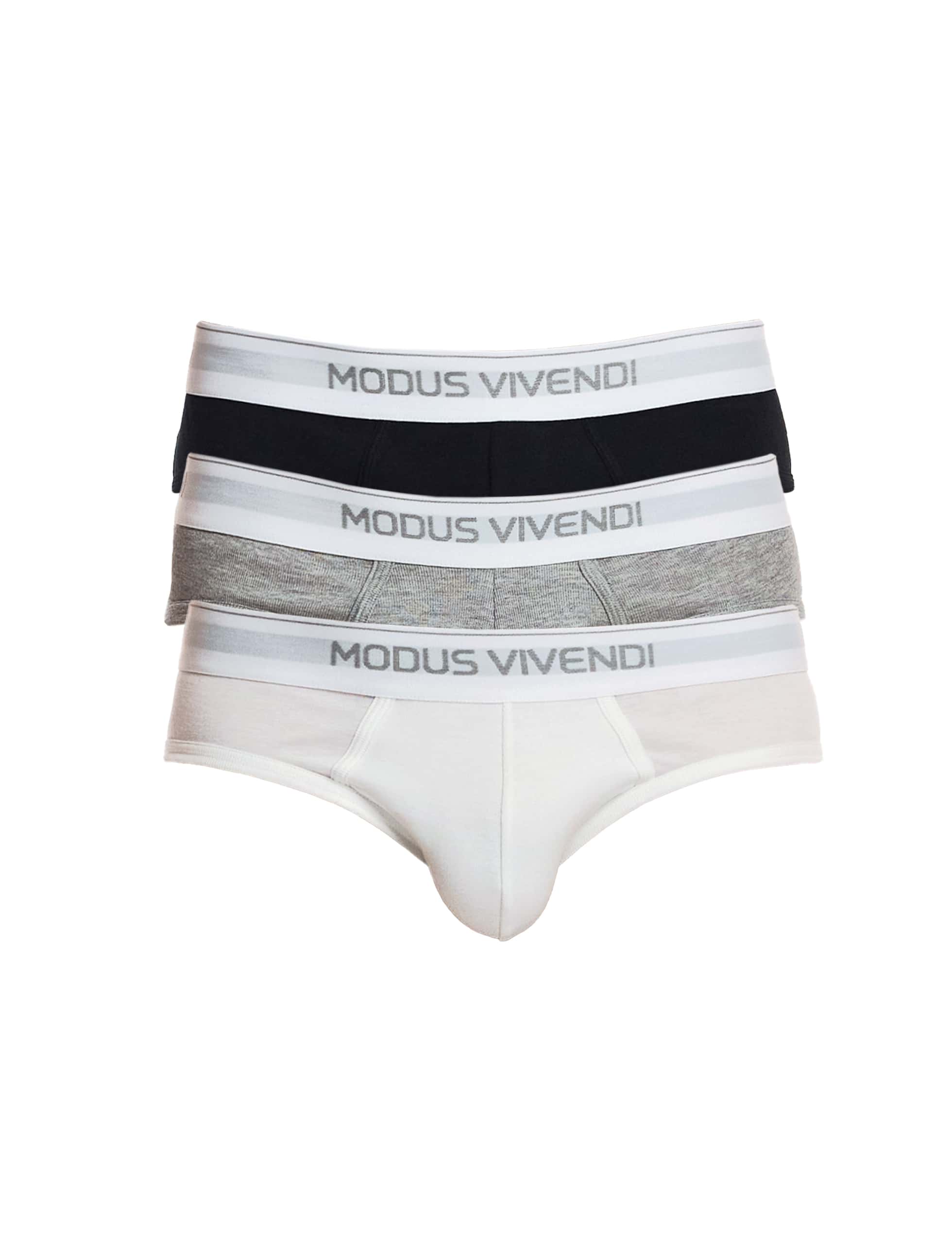 12411-1_white-grey-black_staple_3_pack_brief_modus_vivendi_underwear