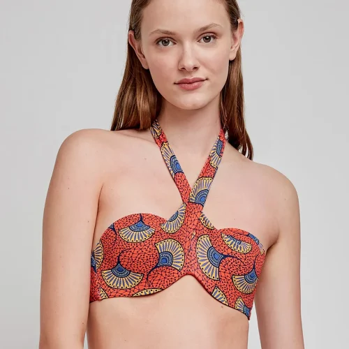 Gisela Γυναικείο Μαγιό Bikini Strapless Mε Επένδυση