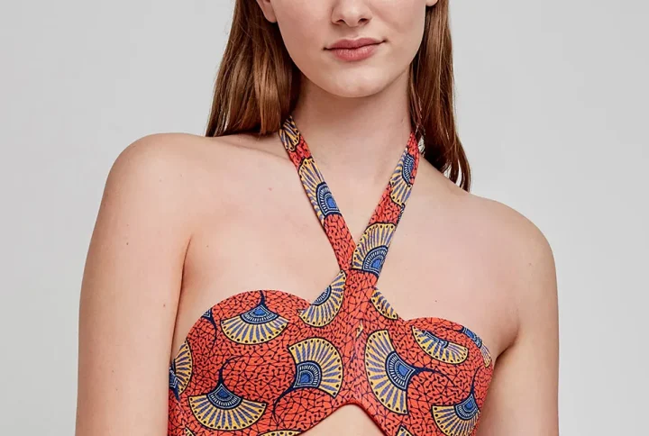 Gisela Γυναικείο Μαγιό Bikini Strapless Mε Επένδυση