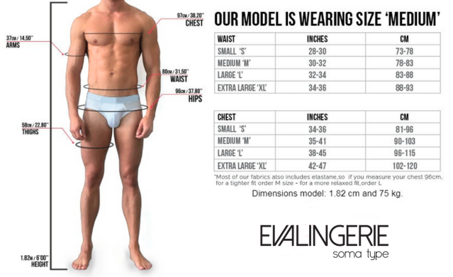 Modus Vivendi Evalingeriegr-Πίνακας-Μεγέθη